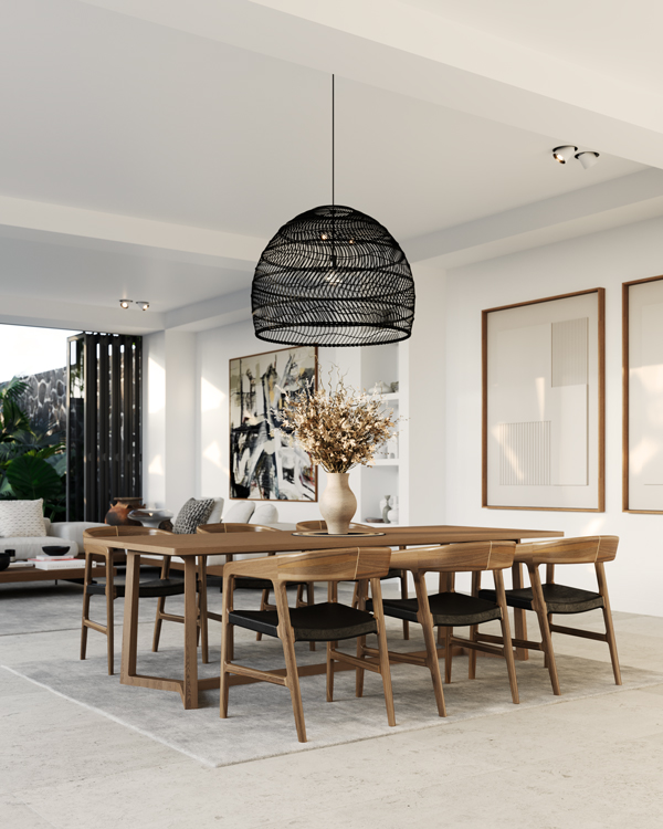 pool house dining room